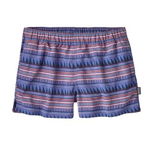Patagonia Women's Barely Baggies 2.5' Shorts Geometric Aztec Pattern Size Small